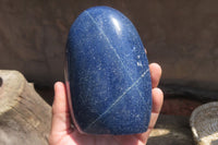 Polished Lazulite Standing Free Forms x 2 From Madagascar - Toprock Gemstones and Minerals 