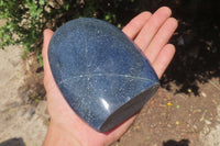 Polished Lazulite Standing Free Forms x 2 From Madagascar - Toprock Gemstones and Minerals 