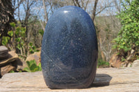 Polished Lazulite Standing Free Forms x 2 From Madagascar - Toprock Gemstones and Minerals 