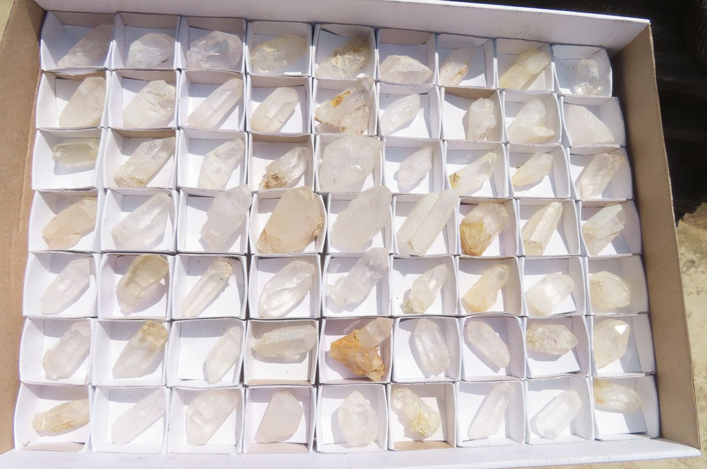 Natural Clear Quartz Crystals x 63 From Zimbabwe - Toprock Gemstones and Minerals 