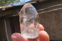 Polished Smokey Phantom Quartz Crystals x 6 From Madagascar - Toprock Gemstones and Minerals 