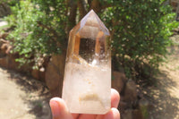 Polished Smokey Phantom Quartz Crystals x 6 From Madagascar - Toprock Gemstones and Minerals 