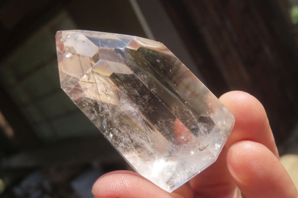 Polished Smokey Phantom Quartz Crystals x 6 From Madagascar - Toprock Gemstones and Minerals 