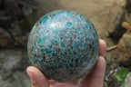 Polished Rare Emerald Mica In Matrix Sphere x 1 From Mutoko, Zimbabwe - Toprock Gemstones and Minerals 