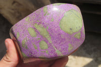 Polished Stichtite Standing Free Forms x 2 From Barberton, South Africa - Toprock Gemstones and Minerals 