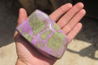 Polished Stichtite Standing Free Forms x 2 From Barberton, South Africa - Toprock Gemstones and Minerals 