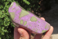 Polished Stichtite Standing Free Forms x 2 From Barberton, South Africa - Toprock Gemstones and Minerals 