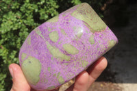 Polished Stichtite Standing Free Forms x 2 From Barberton, South Africa - Toprock Gemstones and Minerals 