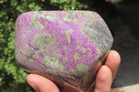 Polished Stichtite Standing Free Forms x 2 From Barberton, South Africa - Toprock Gemstones and Minerals 