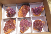 Natural Amethystos Amethyst Plates x 6 From Kwaggafontein, South Africa - Toprock Gemstones and Minerals 
