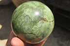 Polished Green Chrysoprase Spheres x 2 From Madagascar - Toprock Gemstones and Minerals 
