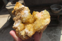 Natural Golden Limonite Quartz Clusters x 6 From Zambia - Toprock Gemstones and Minerals 