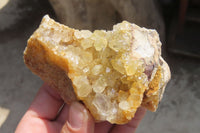 Natural Golden Limonite Quartz Clusters x 6 From Zambia - Toprock Gemstones and Minerals 