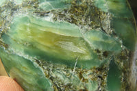 Polished Rare Emerald Mica In Matrix Standing Free Forms x 3 From Mutoko, Zimbabwe - Toprock Gemstones and Minerals 