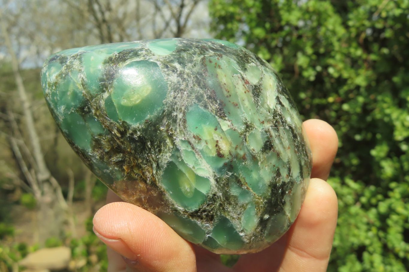 Polished Rare Emerald Mica In Matrix Standing Free Forms x 3 From Mutoko, Zimbabwe - Toprock Gemstones and Minerals 