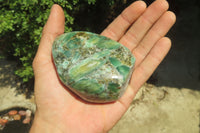 Polished Rare Emerald Mica In Matrix Standing Free Forms x 3 From Mutoko, Zimbabwe - Toprock Gemstones and Minerals 