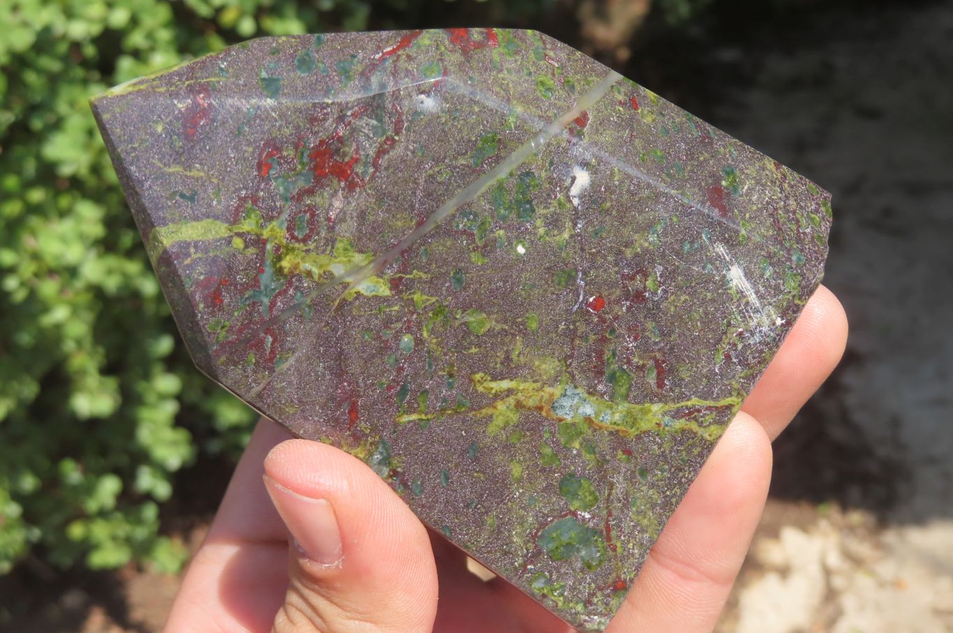 Polished Dragons Blood Stone Points x 2 From Tshipise, South Africa - Toprock Gemstones and Minerals 