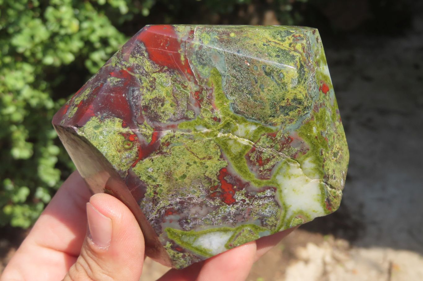 Polished Dragons Blood Stone Points x 2 From Tshipise, South Africa - Toprock Gemstones and Minerals 
