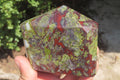 Polished Dragons Blood Stone Points x 2 From Tshipise, South Africa - Toprock Gemstones and Minerals 