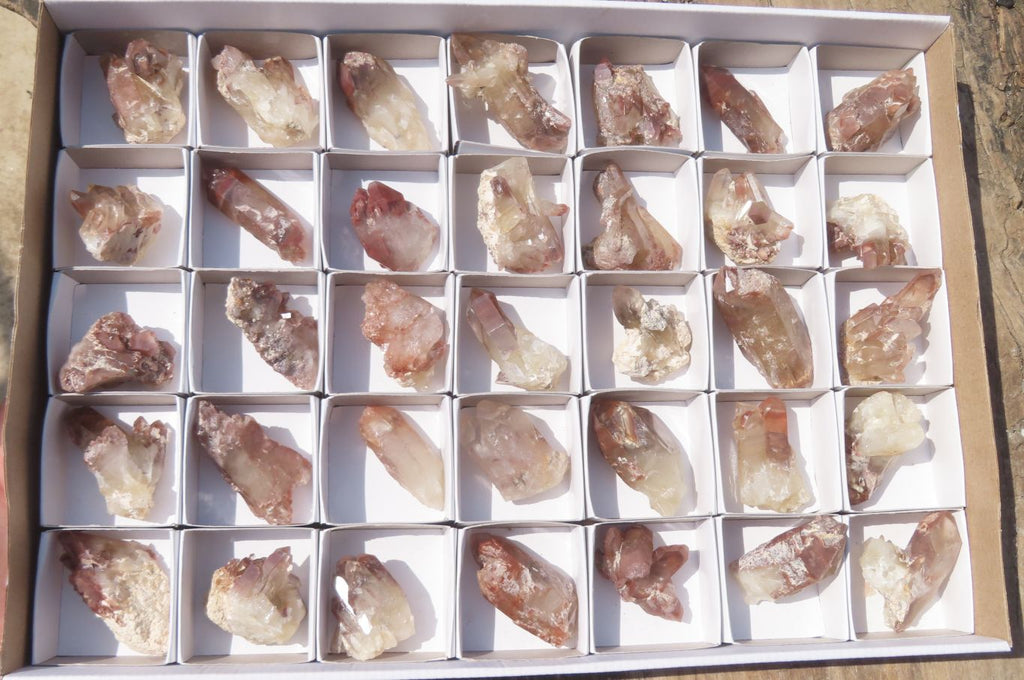 Natural Red Hematoid Quartz Specimens x 35 From Karoi, Zimbabwe - Toprock Gemstones and Minerals 