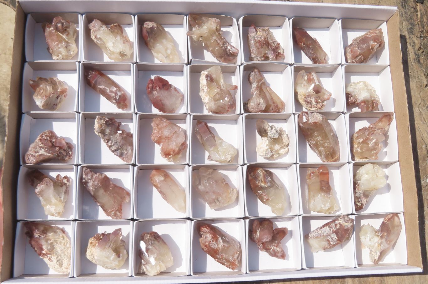 Natural Red Hematoid Quartz Specimens x 35 From Karoi, Zimbabwe - Toprock Gemstones and Minerals 