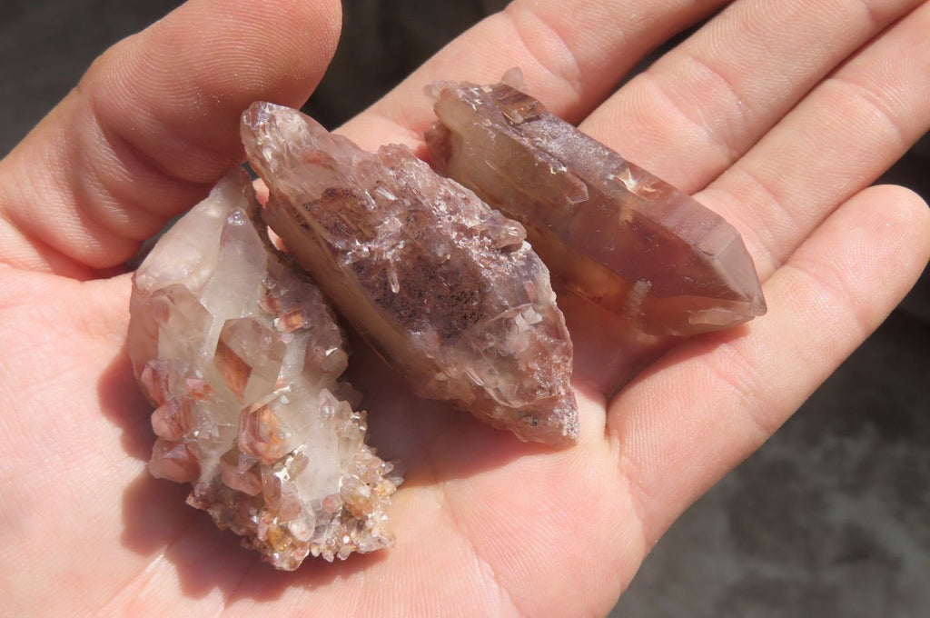 Natural Red Hematoid Quartz Specimens x 35 From Karoi, Zimbabwe - Toprock Gemstones and Minerals 