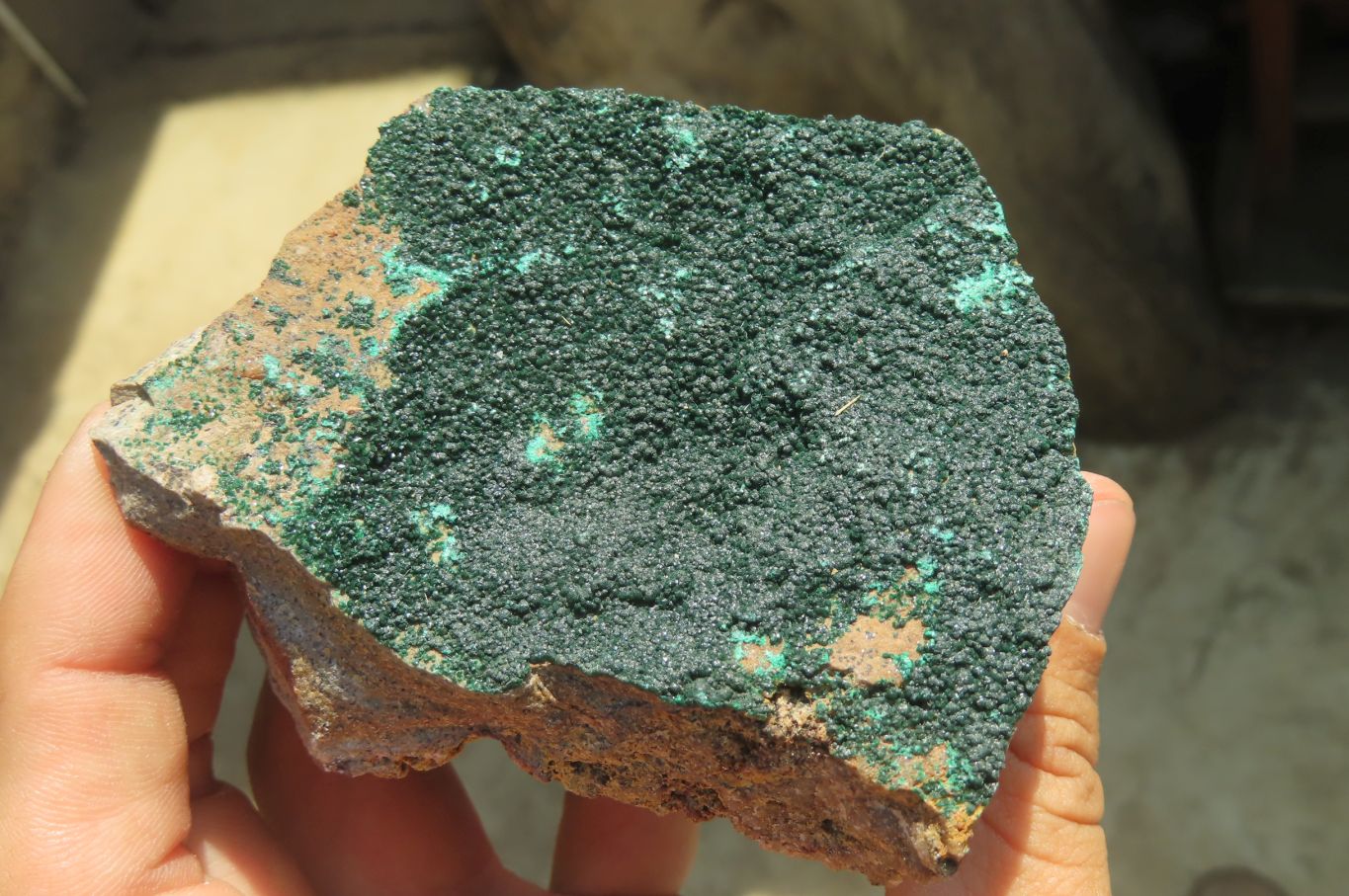 Natural Crystalline Malachite Specimens x 6 From Congo - Toprock Gemstones and Minerals 