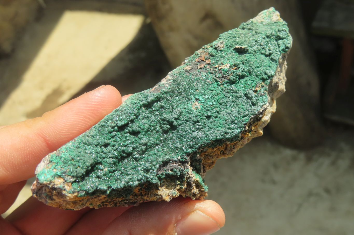 Natural Crystalline Malachite Specimens x 6 From Congo - Toprock Gemstones and Minerals 