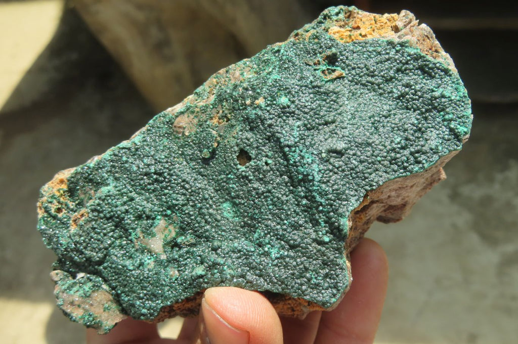 Natural Crystalline Malachite Specimens x 6 From Congo - Toprock Gemstones and Minerals 