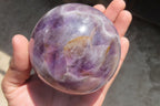 Polished Smokey Chevron Amethyst Sphere x 1 From Madagascar - Toprock Gemstones and Minerals 