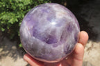 Polished Smokey Chevron Amethyst Sphere x 1 From Madagascar - Toprock Gemstones and Minerals 