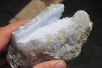 Natural Blue Lace Agate Geode Specimens x 3 From Nsanje, Malawi - Toprock Gemstones and Minerals 