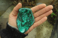 Polished Flower Banded Malachite Free Forms x 6 From Congo - Toprock Gemstones and Minerals 