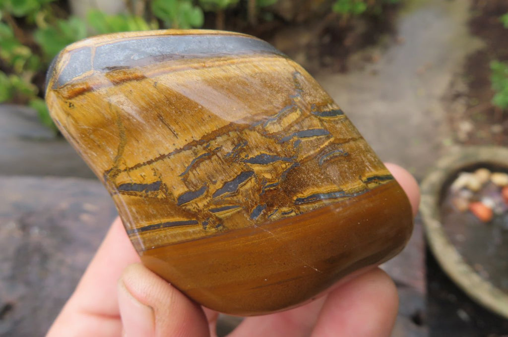 Polished Tiger's Eye Free Forms x 6 From Prieska, South Africa - Toprock Gemstones and Minerals 