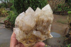 Natural Cascading Smokey Quartz Clusters x 2 From Luena, Congo - Toprock Gemstones and Minerals 