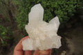 Natural Clear Phantom Quartz Clusters x 6 From Madagascar - Toprock Gemstones and Minerals 