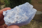 Natural Etched Blue Chalcedony Specimens x 3 From Nsanje, Malawi - Toprock Gemstones and Minerals 