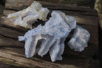 Natural Etched Blue Chalcedony Specimens x 3 From Nsanje, Malawi - Toprock Gemstones and Minerals 