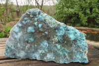 Natural Drusy Coated Chrysocolla Specimens x 2 From Congo - Toprock Gemstones and Minerals 