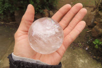 Polished Clear Quartz Crystal Balls x 4 From Madagascar - Toprock Gemstones and Minerals 