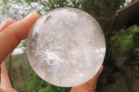 Polished Clear Quartz Crystal Balls x 4 From Madagascar - Toprock Gemstones and Minerals 