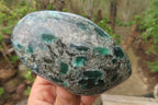 Polished Rare Emerald Mica In Matrix Standing Free Forms x 3 From Mutoko, Zimbabwe - Toprock Gemstones and Minerals 