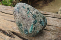 Polished Rare Emerald Mica In Matrix Standing Free Forms x 3 From Mutoko, Zimbabwe - Toprock Gemstones and Minerals 