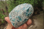 Polished Rare Emerald Mica In Matrix Standing Free Forms x 3 From Mutoko, Zimbabwe - Toprock Gemstones and Minerals 