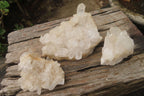 Natural Clear Quartz Crystal Clusters x 5 From Madagascar - Toprock Gemstones and Minerals 