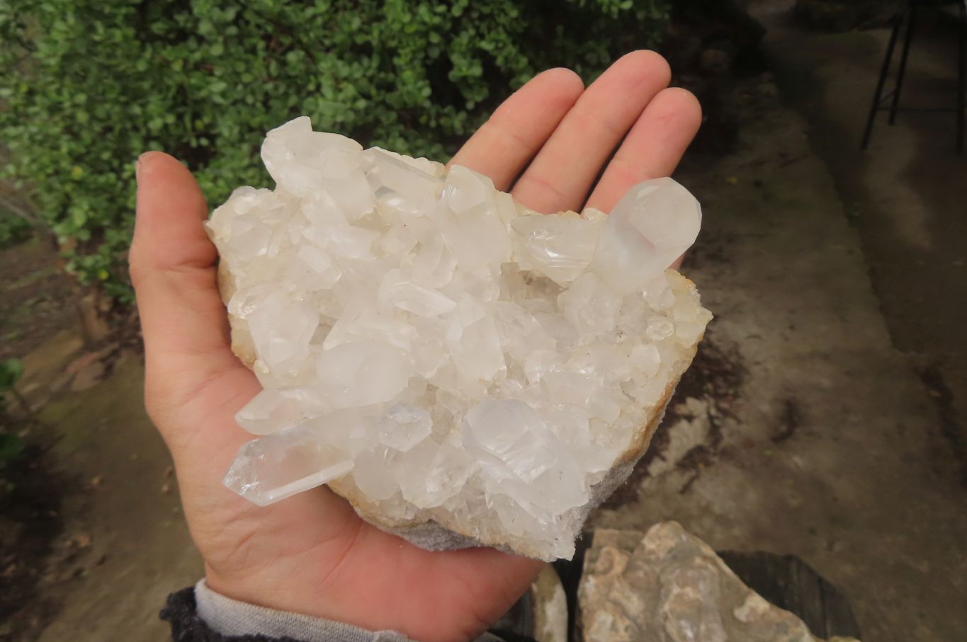 Natural Clear Quartz Crystal Clusters x 5 From Madagascar - Toprock Gemstones and Minerals 