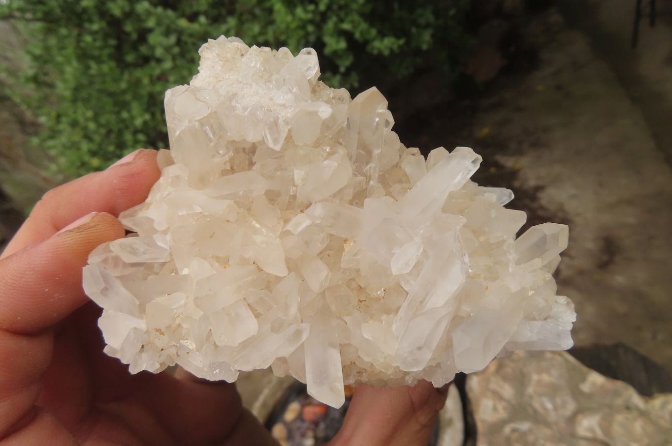 Natural Clear Quartz Crystal Clusters x 5 From Madagascar - Toprock Gemstones and Minerals 
