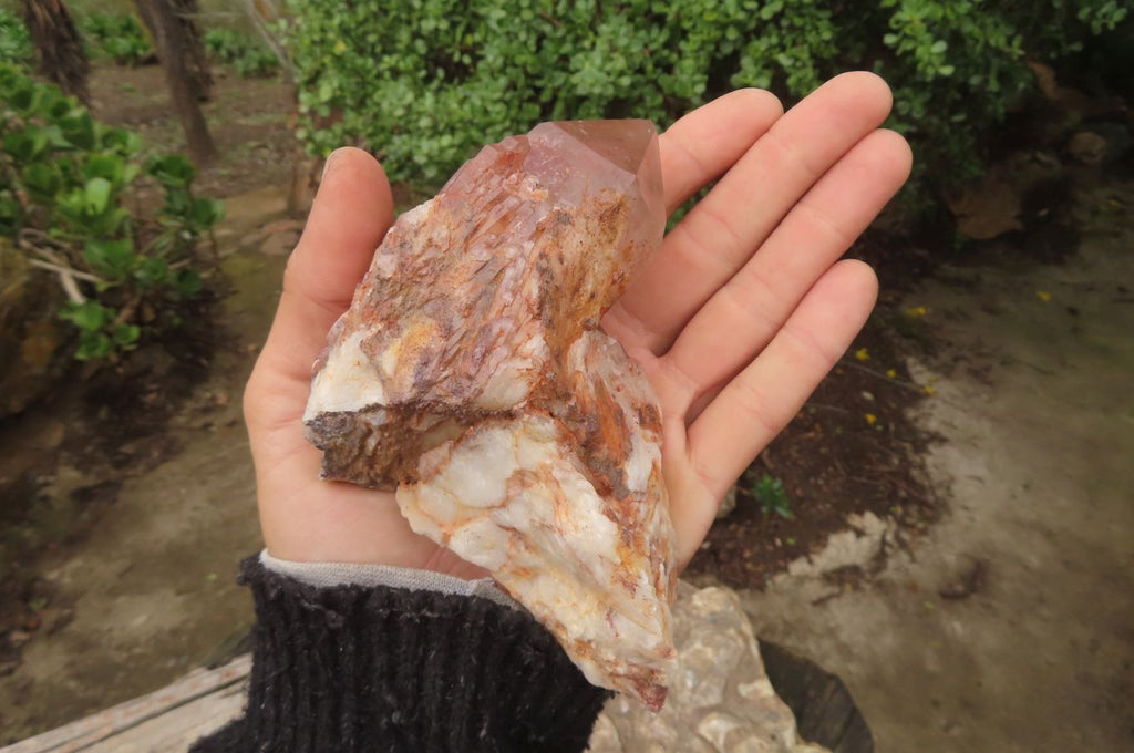 Natural Hematoid Quartz Specimens x 3 From Karoi, Zimbabwe - Toprock Gemstones and Minerals 