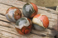 Polished Polychrome Jasper Spheres x 4 From Madagascar - Toprock Gemstones and Minerals 