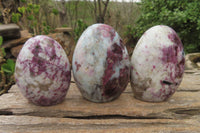 Polished Rubellite Pink Tourmaline Standing Free Forms x 6 From Ambatondrazaka, Madagascar - Toprock Gemstones and Minerals 